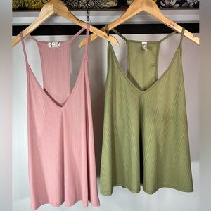 Free People Intimately Flowy Racerback Tank Tops (Lot of Two)